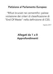 Rifiuti bruciati nei cementifici: violazione dei criteri di classificazione di "End Of Waste" nella definizione di CSS.