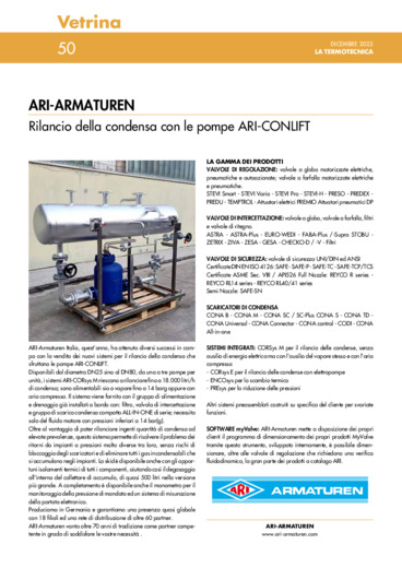Rilancio della condensa con le pompe ARI-CONLIFT