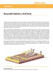 Rinnovabili elettriche e Grid Parity