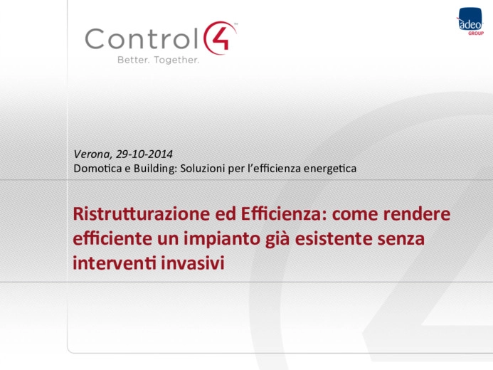 Ristrutturazione ed efficienza: come rendere efficiente un impianto gi esistente senza interventi invasivi