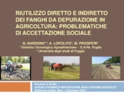 Riutilizzo diretto e indiretto dei fanghi da depurazione in agricoltura: problematiche di accettazione sociale