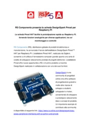 RS Components presenta la scheda DesignSpark Pmod per Raspberry Pi