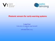 Sensori fotonici innovativi per sistemi di allerta precoce