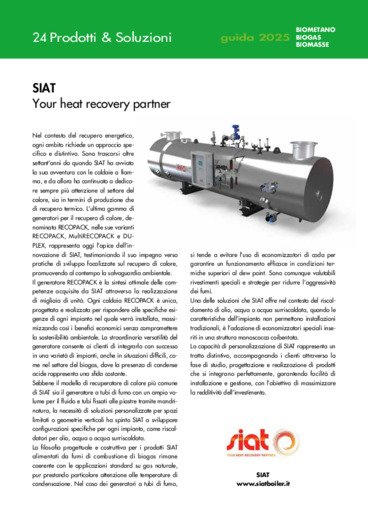 SIAT Your heat recovery partner