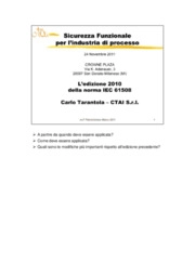 IEC 61508, Industria di processo, Petrolchimico