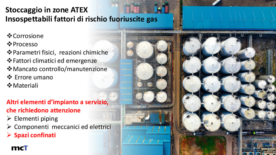 Sicurezza gas, impianti di stoccaggio sostanze tossiche infiammabili nei siti a rischio di esplosione (ATEX): tecnologie e soluzioni a supporto