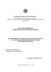 Fabio Bonato - Department of Industrial Engineering, University of Padova