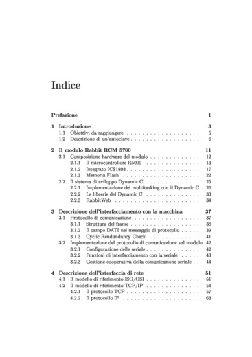 Sistema di controllo remoto via web basato sul modulo Rabbit RCM 5700