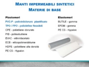 Sistemi impermeabili con manti semantici