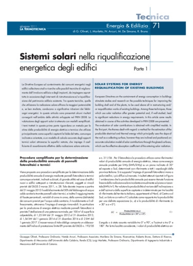 Sistemi solari nella riqualificazione energetica degli edifici Parte 1