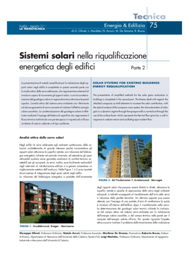 Sistemi solari nella riqualificazione energetica degli edifici Parte 2