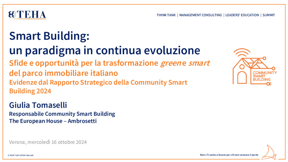 Smart Building: un paradigma in continua evoluzione