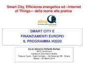 Smart City e finanziamenti europei: il programma H2020