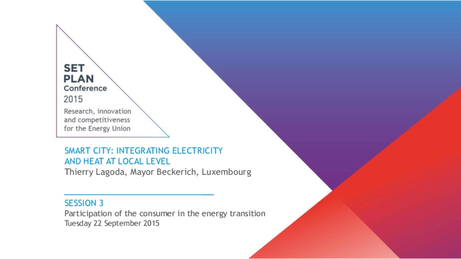 Smart city: integrating electricity and heat at local level