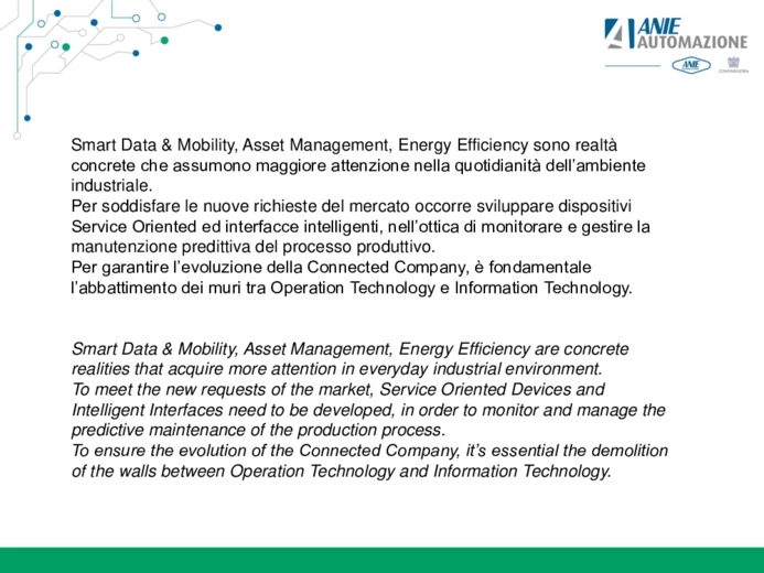 Smart Data & Asset Management - IIoT e Service Oriented Devices rinnovano linterazione Uomo-Macchina