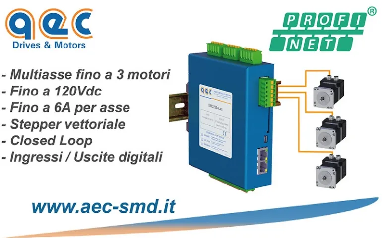 SMD2204LIN di AEC: il drive multiasse che rivoluziona il controllo dei motori stepper