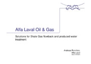 Solutions for Shale Gas flowback and produced water treatment