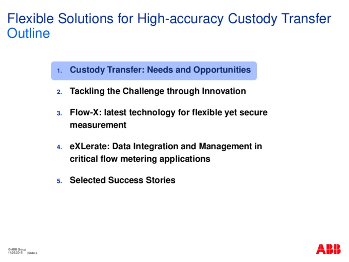 Soluzioni di automazione avanzata per garantire affidabilit ed efficienza nel Custody Transfer
