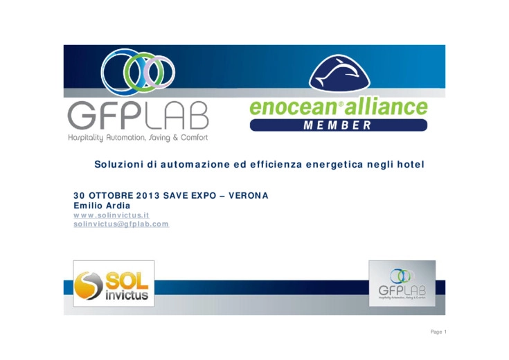 Soluzioni di automazione ed efficienza energetica negli hotel