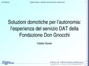 Soluzioni domotiche per l’autonomia: l’esperienza del servizio DAT della Fondazione Don Gnocchi