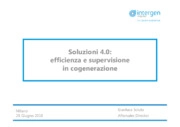 Soluzioni 4.0: efficienza e supervisione in cogenerazione