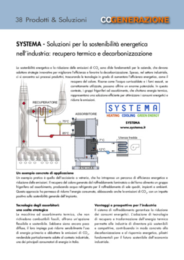 Soluzioni per la sostenibilit energetica nell'industria: recupero termico e decarbonizzazione