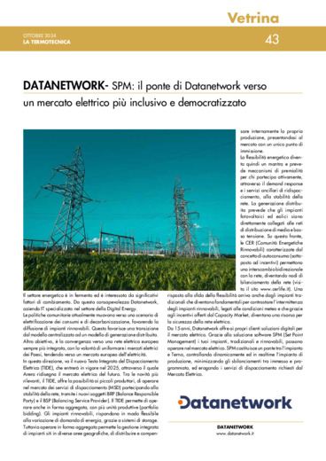 SPM: il ponte di Datanetwork verso un mercato elettrico pi inclusivo e democratizzato