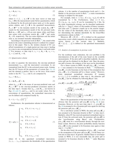 State estimation with quantized innovations in wireless sensor networks