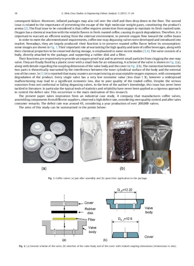 Statistical tools applied for the reduction of the defect rate of coffee degassing valves