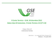 Filippo Marcelli - GSE Gestore dei Servizi Energetici