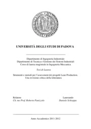 Daniele Schioppa - Department of Industrial Engineering, University of Padova