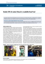 Studio CFD di motori Diesel in modalit Dual Fuel