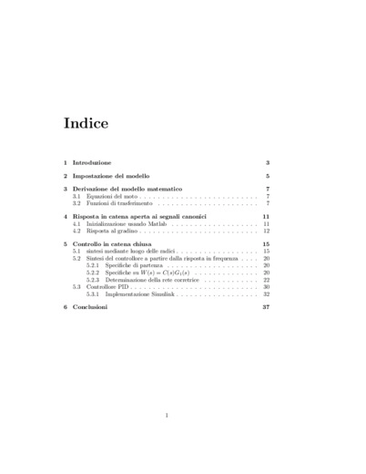 Studio in ambiente Matlab/Simulink del sistema di controllo di sospensioni attive automobilistiche