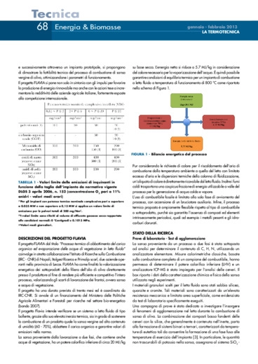 Sviluppo di un processo termico per la generazione di calore