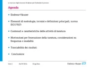 Taratura degli strumenti di misura per l