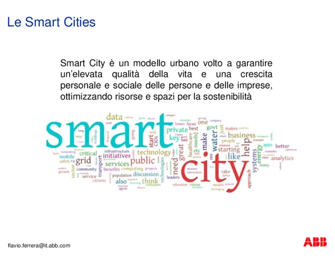 Tecnologie ABB per le smart cities e lefficienza energetica