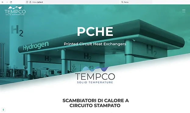 Tempco lancia un nuovo sito dedicato agli innovativi Scambiatori PCHE