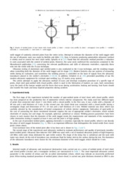 The analysis of spot welding joints of steel sheets with