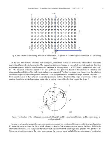 The impact of structural and operational parameters of the centrifugal