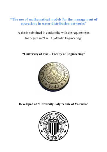 The use of mathematical models for the management of operations