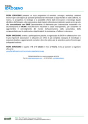 Torna FIERA IDROGENO, 18-19 ottobre a Verona
 Alla seconda edizione