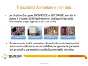 Tracciabilità Alimentare e non solo, tecnologie di identificazione per garantire