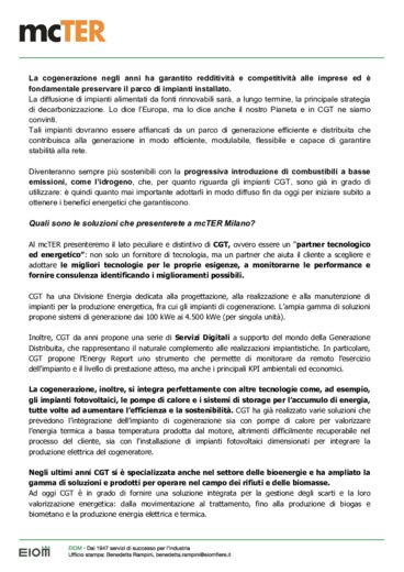 Transizione energetica efficiente: dalla Cogenerazione all'Idrogeno verde fino alle tecnologie di cattura CO2, tre domande ad Alessandro Borin di CGT