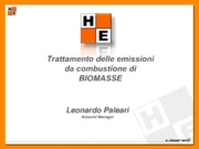 Trattamento delle emissioni da combustione di biomasse