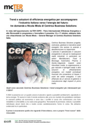 Trend e soluzioni di efficienza energetica: tre domande a Nicola Miola - General Manager di Centrica Business Solutions Italia
