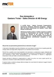 Trigenerazione: due domande a Gaetano Troise - Sales Director di AB Energy