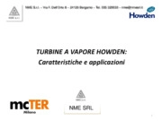 Turbine a vapore Howden. Caratteristiche ed applicazioni