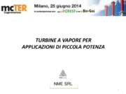 Turbine a vapore per applicazioni di piccola potenza
 