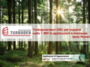 Turbogeneratori ORC per impianti sotto 1MW in applicazioni a biomassa