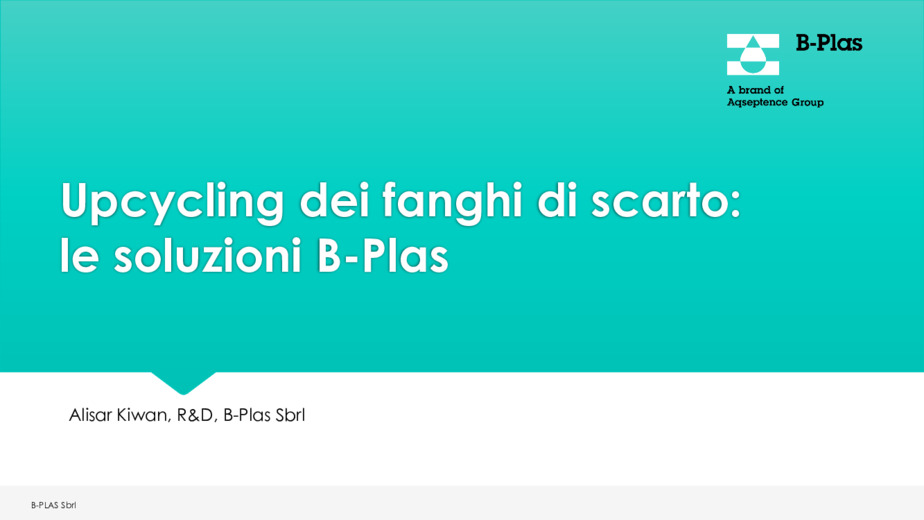 Upcycling dei fanghi di scarto: le soluzioni B-Plas